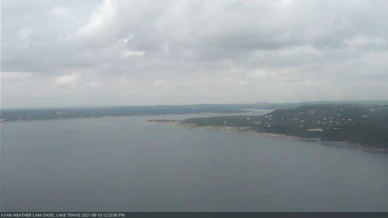 Lake Travis webcam, August 18, 2021 12:25 PM CT