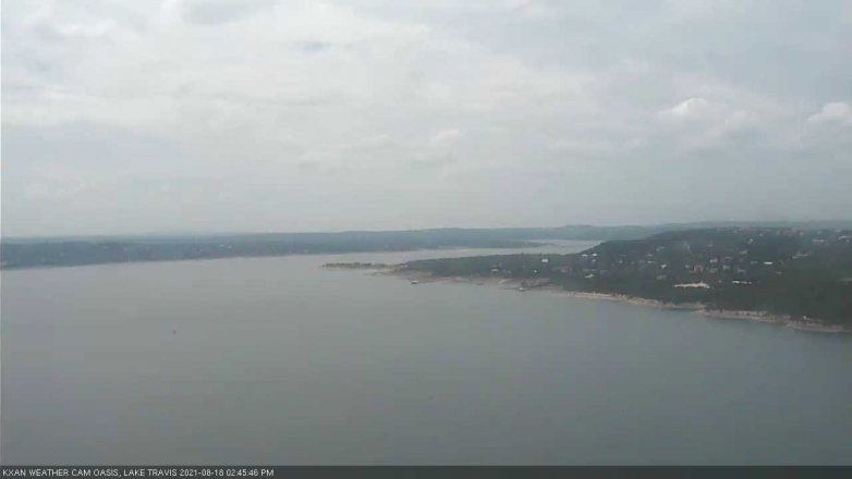 Lake Travis webcam, August 18, 2021 2:45 PM CT
