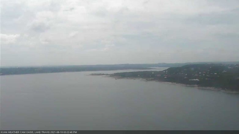 Lake Travis webcam, August 18, 2021 3:25 PM CT