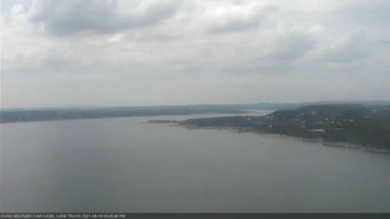Lake Travis webcam, August 18, 2021 3:45 PM CT