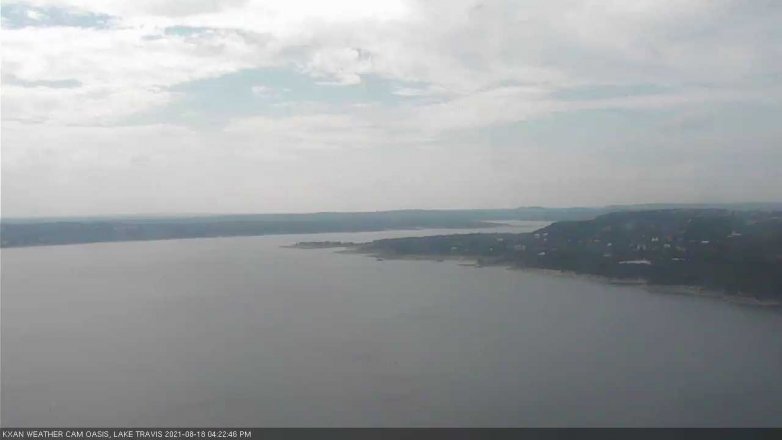 Lake Travis webcam, August 18, 2021 4:25 PM CT