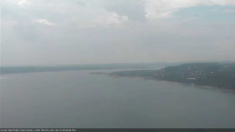 Lake Travis webcam, August 18, 2021 5:00 PM CT