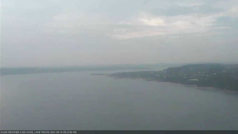 Lake Travis webcam, August 18, 2021 5:25 PM CT