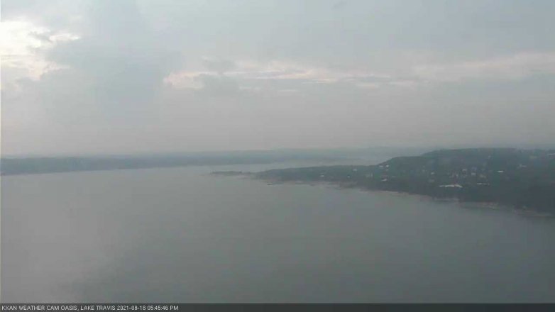 Lake Travis webcam, August 18, 2021 5:45 PM CT