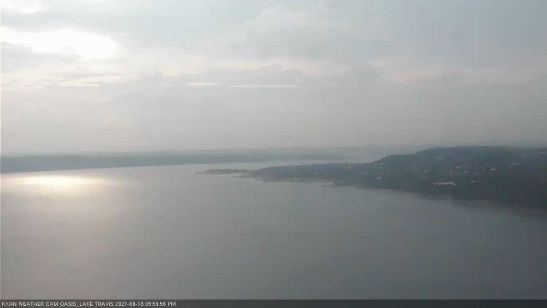 Lake Travis webcam, August 18, 2021 6:00 PM CT