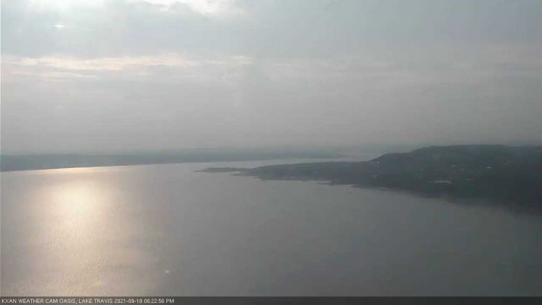 Lake Travis webcam, August 18, 2021 6:25 PM CT