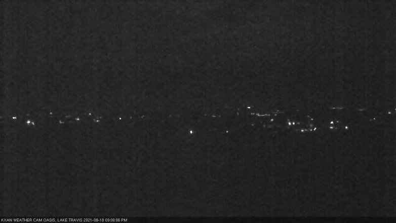 Lake Travis webcam, August 18, 2021 9:00 PM CT