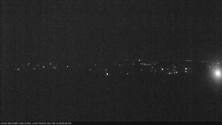 Lake Travis webcam, August 18, 2021 9:45 PM CT