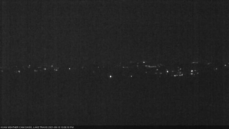 Lake Travis webcam, August 18, 2021 10:00 PM CT
