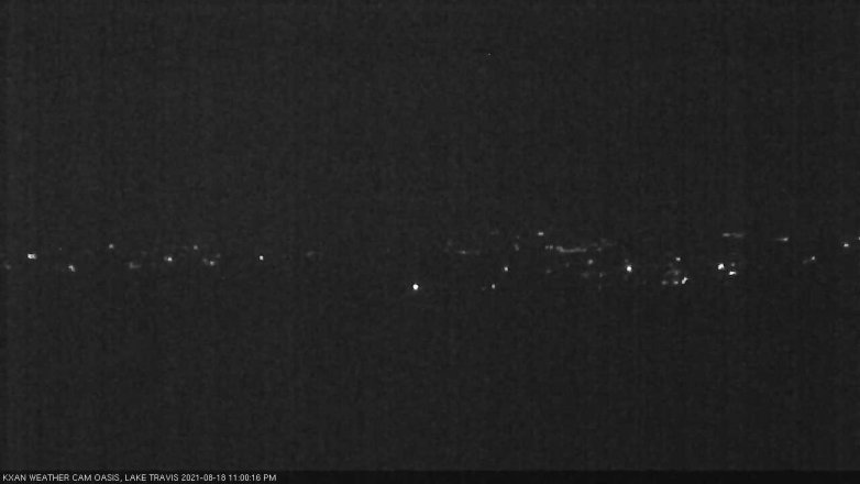 Lake Travis webcam, August 18, 2021 11:00 PM CT