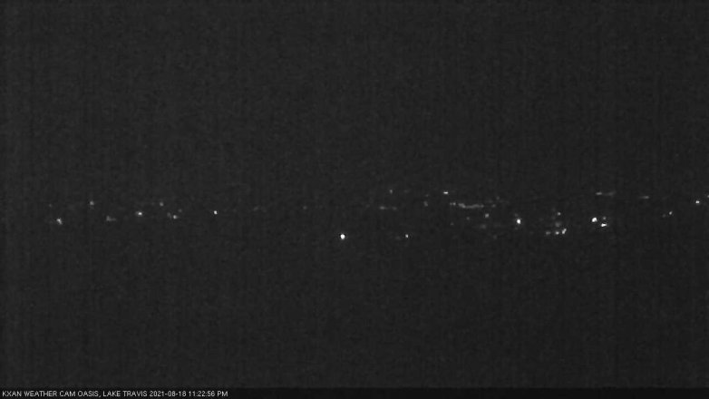 Lake Travis webcam, August 18, 2021 11:25 PM CT
