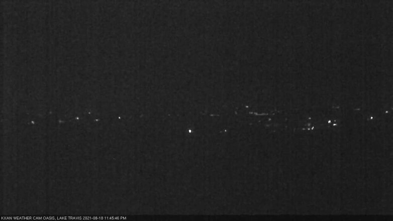 Lake Travis webcam, August 18, 2021 11:45 PM CT