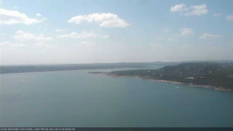 Lake Travis webcam, August 19, 2021 4:00 PM CT