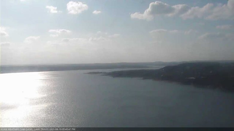 Lake Travis webcam, August 19, 2021 5:45 PM CT