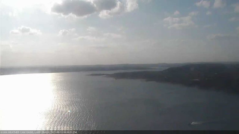 Lake Travis webcam, August 19, 2021 6:00 PM CT