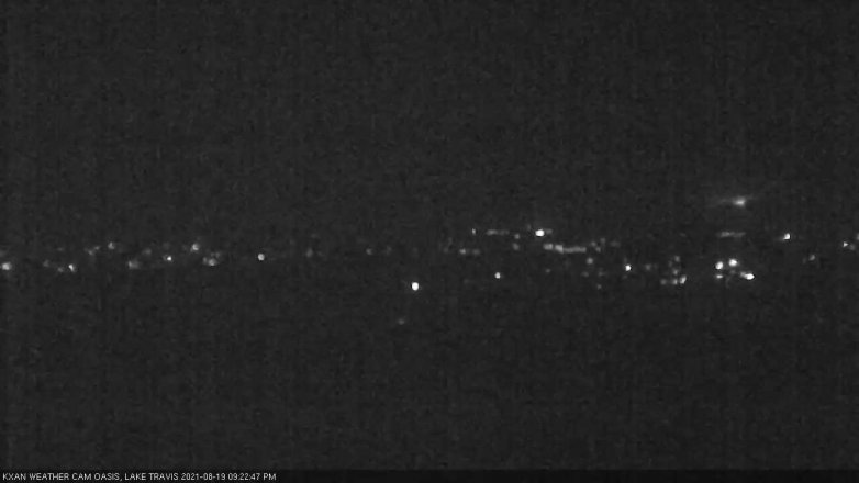 Lake Travis webcam, August 19, 2021 9:25 PM CT