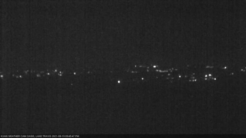 Lake Travis webcam, August 19, 2021 9:45 PM CT