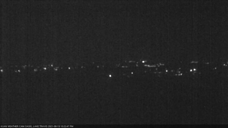 Lake Travis webcam, August 19, 2021 10:25 PM CT
