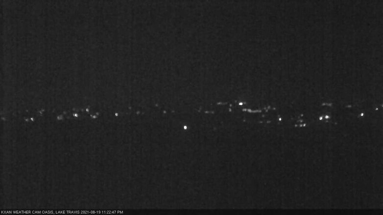 Lake Travis webcam, August 19, 2021 11:25 PM CT