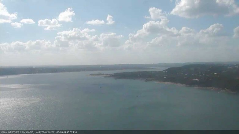 Lake Travis webcam, August 20, 2021 4:45 PM CT
