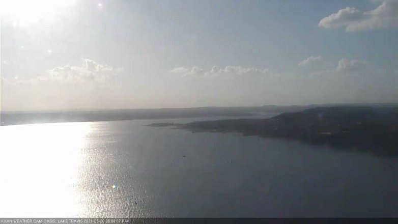 Lake Travis webcam, August 20, 2021 6:00 PM CT