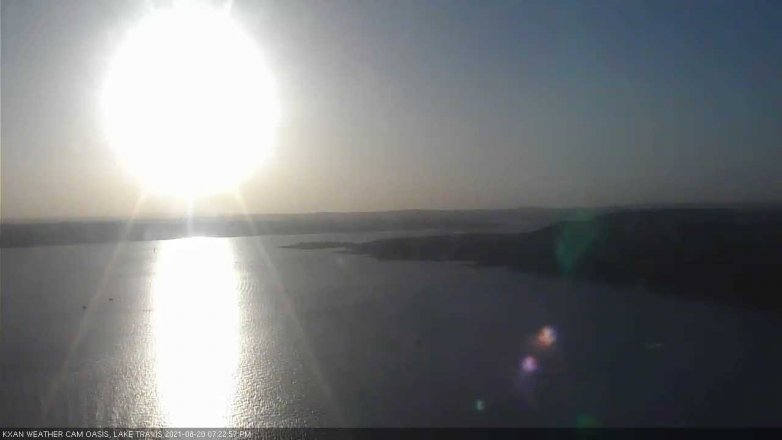 Lake Travis webcam, August 20, 2021 7:25 PM CT