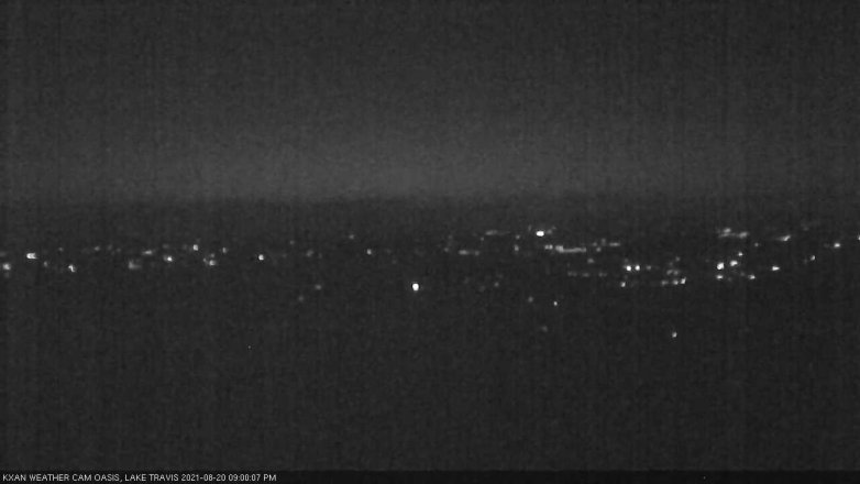 Lake Travis webcam, August 20, 2021 9:00 PM CT