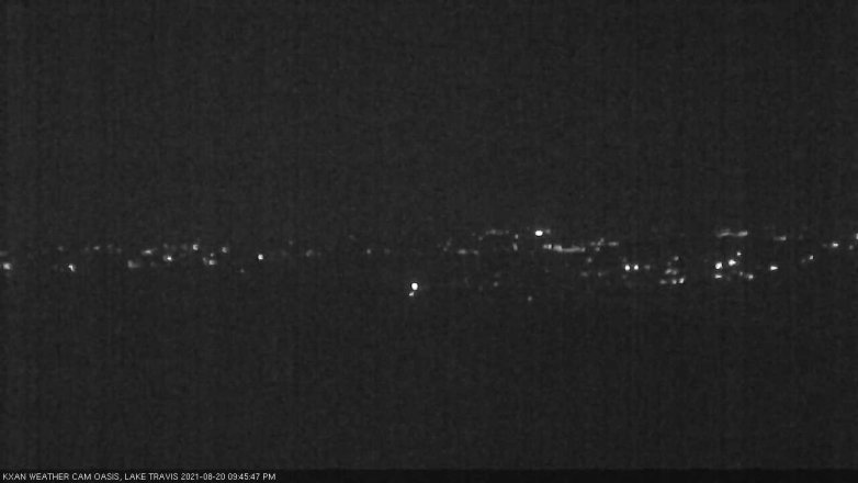 Lake Travis webcam, August 20, 2021 9:45 PM CT
