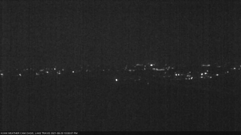 Lake Travis webcam, August 20, 2021 10:00 PM CT