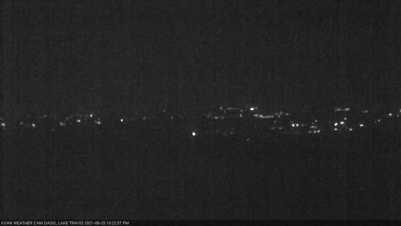 Lake Travis webcam, August 20, 2021 10:25 PM CT