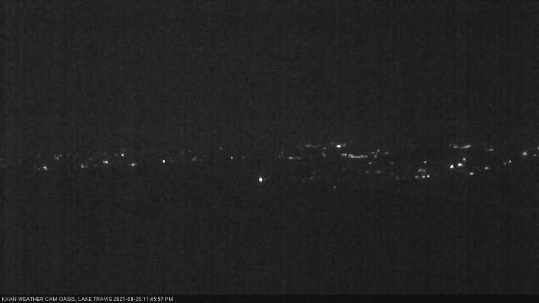Lake Travis webcam, August 20, 2021 11:45 PM CT