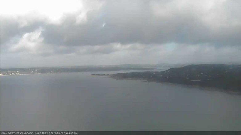 Lake Travis webcam, August 21, 2021 9:00 AM CT