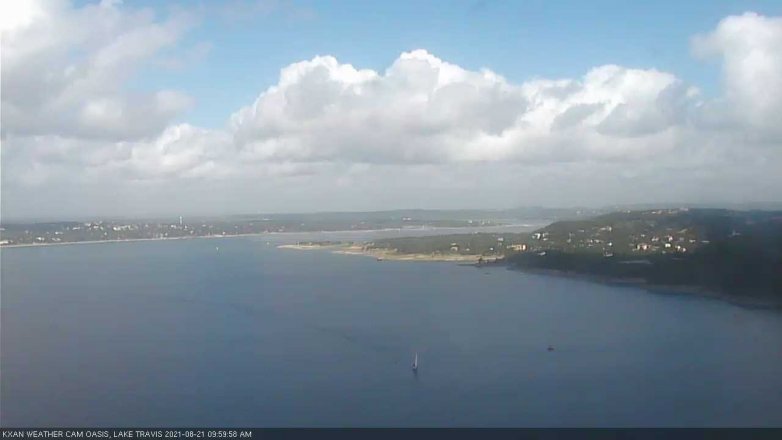 Lake Travis webcam, August 21, 2021 10:00 AM CT
