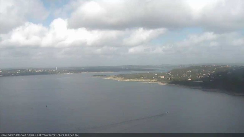 Lake Travis webcam, August 21, 2021 10:25 AM CT