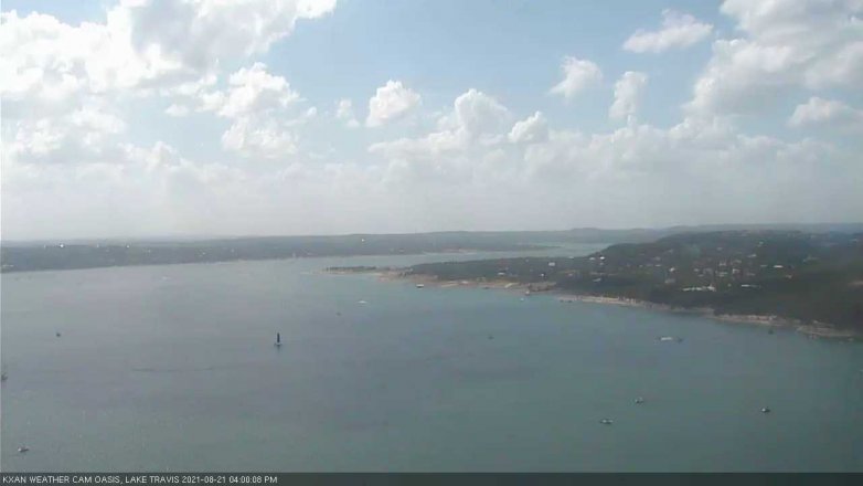 Lake Travis webcam, August 21, 2021 4:00 PM CT
