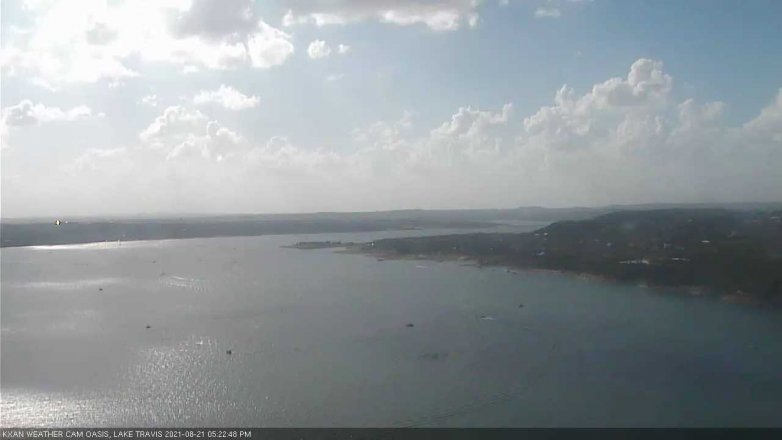 Lake Travis webcam, August 21, 2021 5:25 PM CT