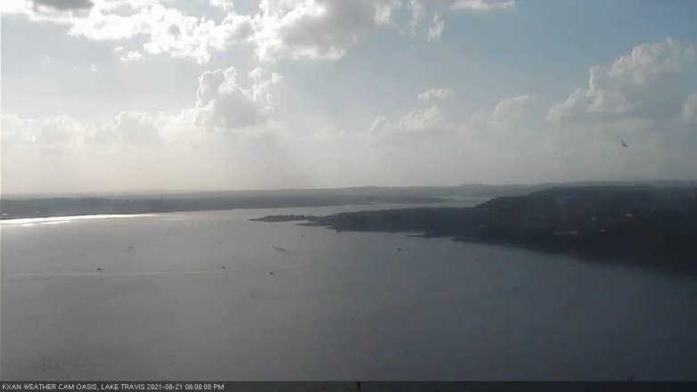 Lake Travis webcam, August 21, 2021 6:00 PM CT