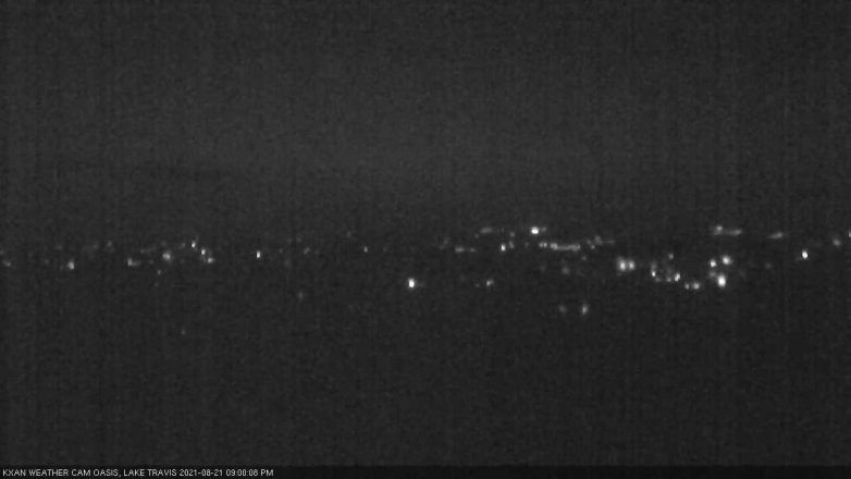 Lake Travis webcam, August 21, 2021 9:00 PM CT