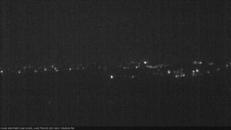 Lake Travis webcam, August 21, 2021 9:45 PM CT