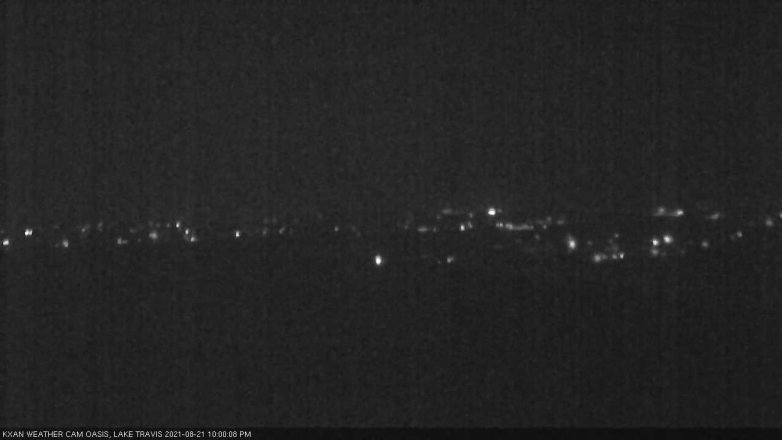 Lake Travis webcam, August 21, 2021 10:00 PM CT