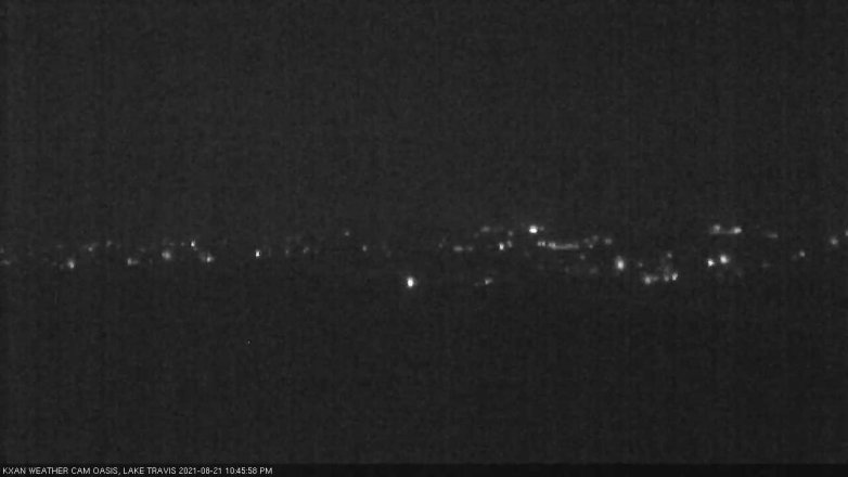Lake Travis webcam, August 21, 2021 10:45 PM CT