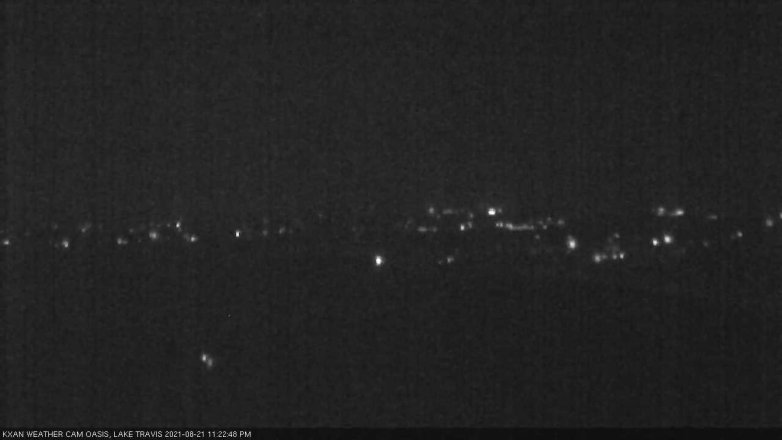 Lake Travis webcam, August 21, 2021 11:25 PM CT