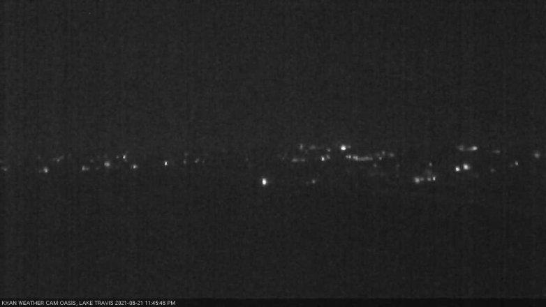 Lake Travis webcam, August 21, 2021 11:45 PM CT