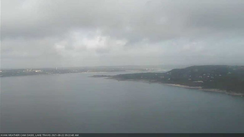 Lake Travis webcam, August 22, 2021 9:25 AM CT