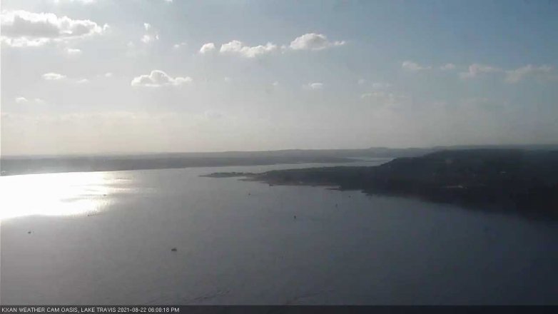 Lake Travis webcam, August 22, 2021 6:00 PM CT