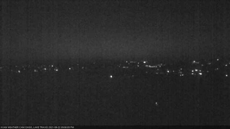 Lake Travis webcam, August 22, 2021 9:00 PM CT