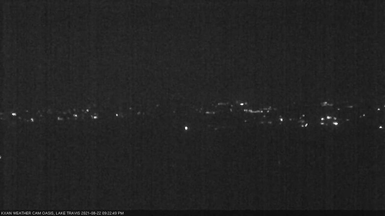 Lake Travis webcam, August 22, 2021 9:25 PM CT