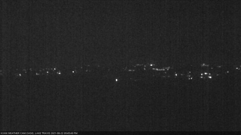 Lake Travis webcam, August 22, 2021 9:45 PM CT
