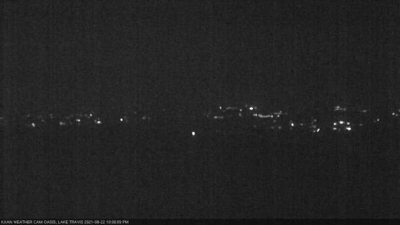 Lake Travis webcam, August 22, 2021 10:00 PM CT