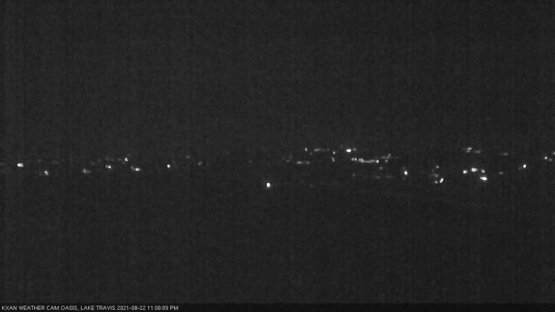 Lake Travis webcam, August 22, 2021 11:00 PM CT